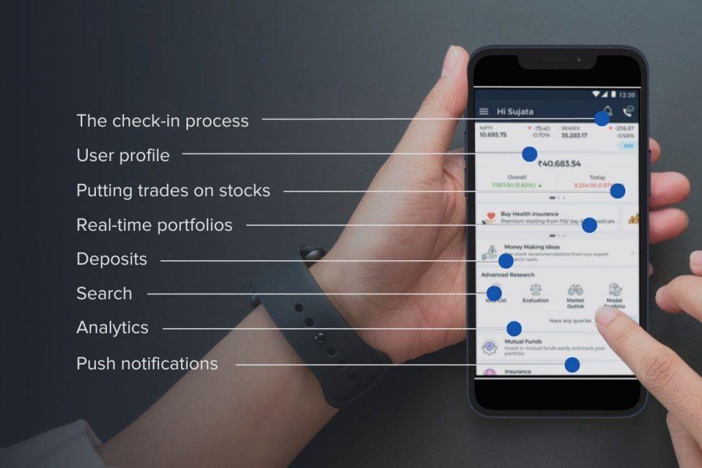 Features for mobile trading apps