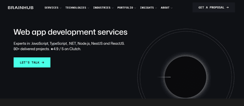 Brainhub JavaScript development company overview