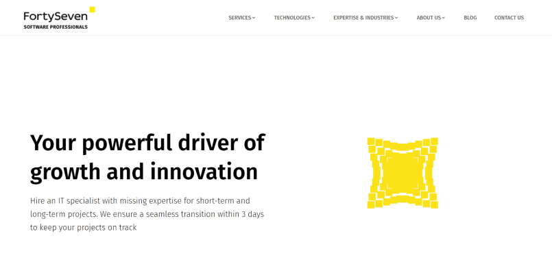FortySeven as one of the top IT services companies in the world