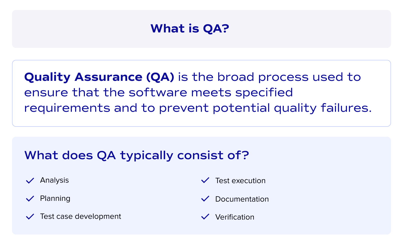 What is QA?
