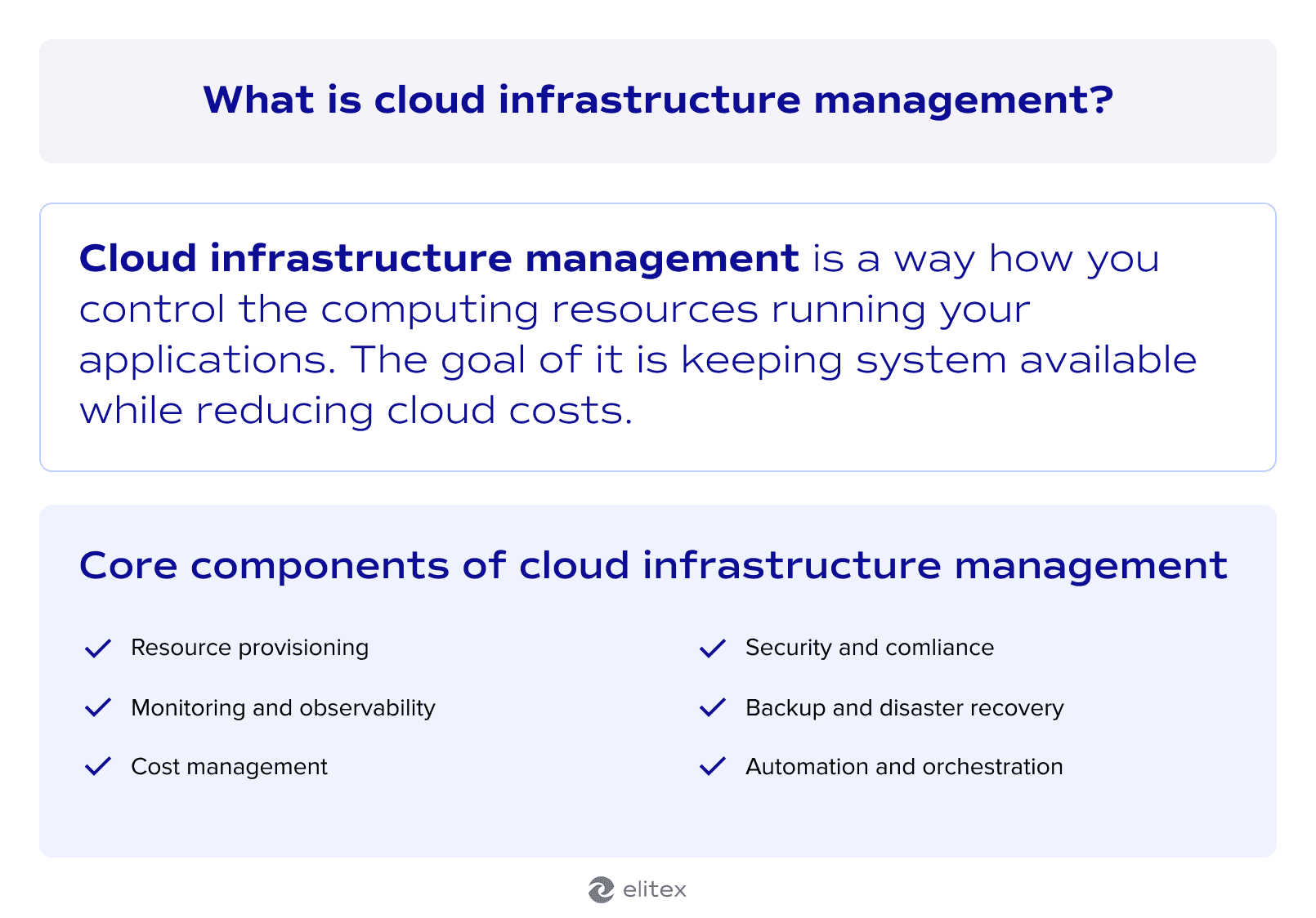 What is cloud infrastructure management?