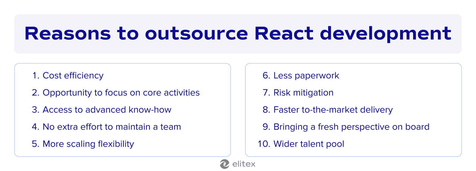 Reasons to outsource React.js development