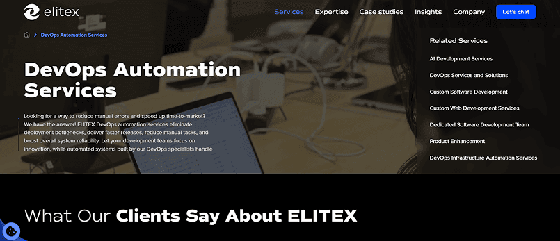 Top DevOps automation companies by ELITEX, ELITEX