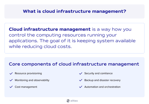 What is cloud infrastructure management?