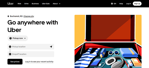 Companies using Javascript, Uber
