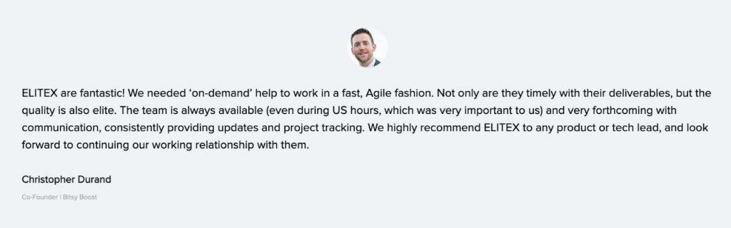 ELITEX software development company review