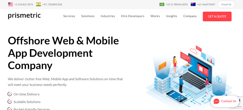 Prismetric in the list of IT services companies