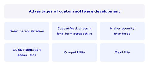 Advantages of custom software development