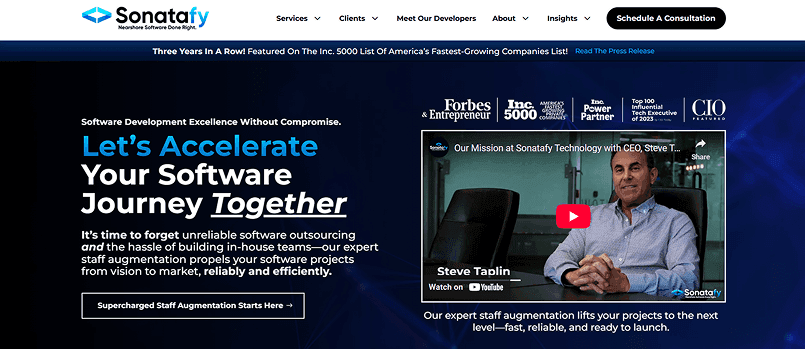 Top 7 US Software Product Development & Enhancement Companies by ELITEX, image 5 Sonatafy