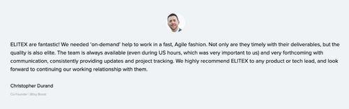 ELITEX software development company review