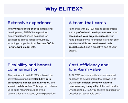 Why to Choose ELITEX?