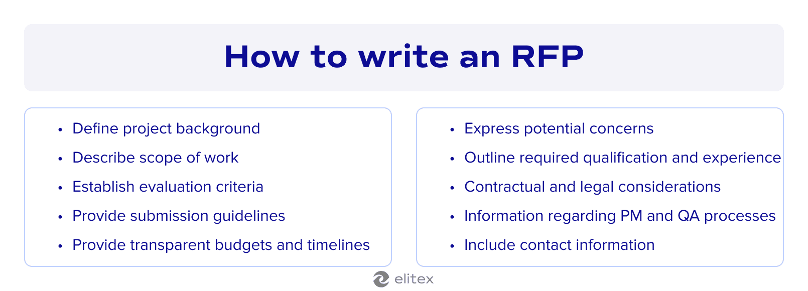 How to write an RFP