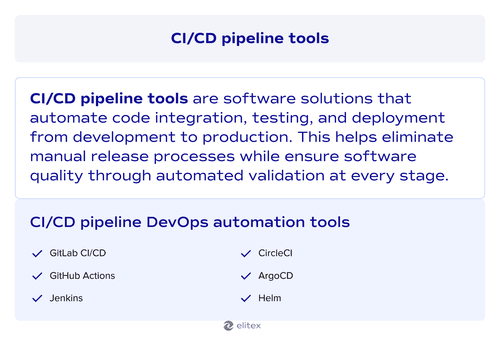 CI/CD pipeline tools