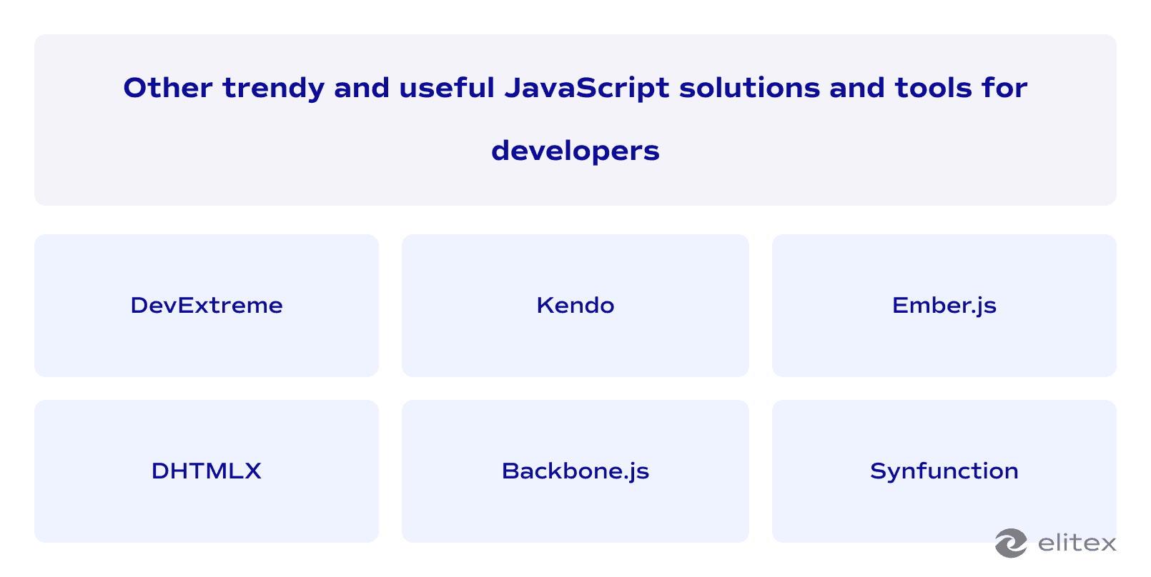 Other trendy and useful JavaScript solutions and tools for developers