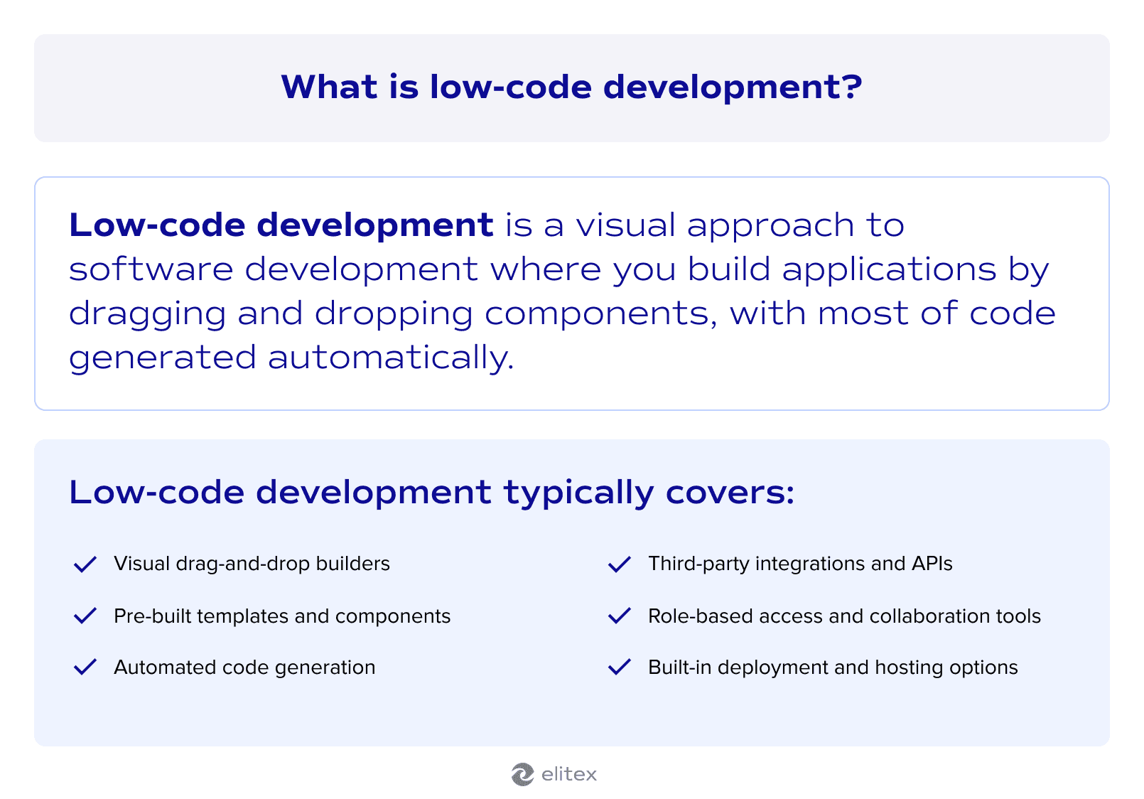 What is low-code development?