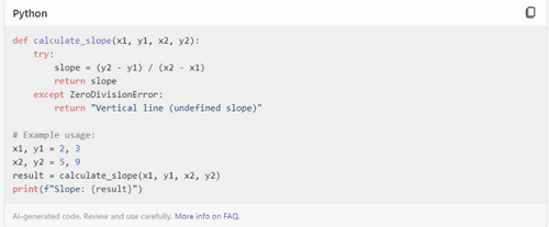 AI coding capabilities comparison, answer of Copilot
