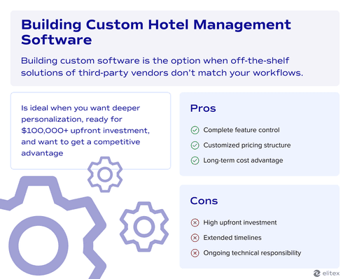 Building custom hotel management software pros and cons