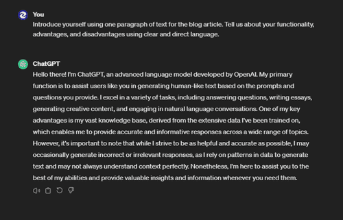 What is ChatGPT by ChatGPT