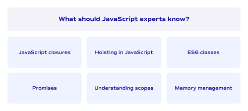 What features should JavaScript experts know?