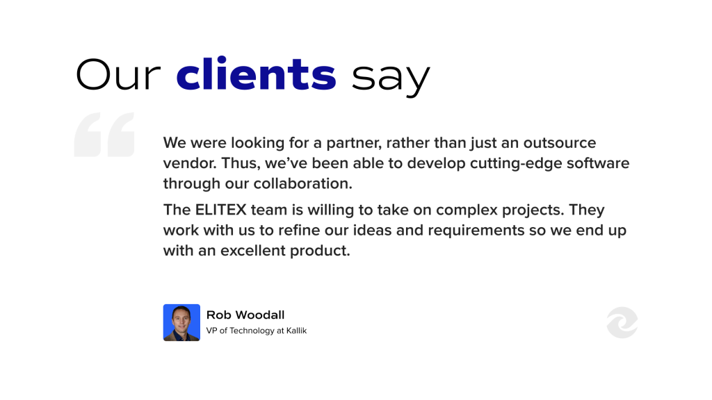 Client testimonials on labeling front-end development migration services